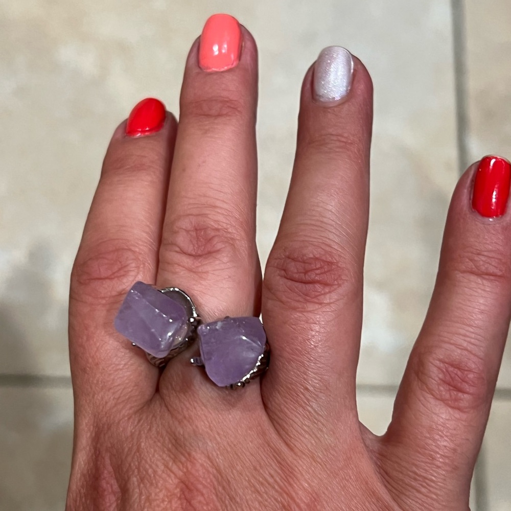 Statement Ring With Amethyst - image 6